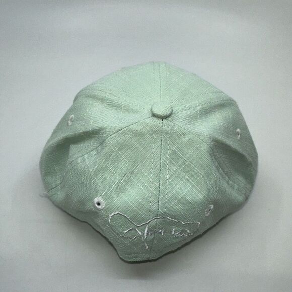 ALPHA 808 Maui Embroidered Snapback Woven Ball Cap Aloha Hat Mint Green - Picture 4 of 10